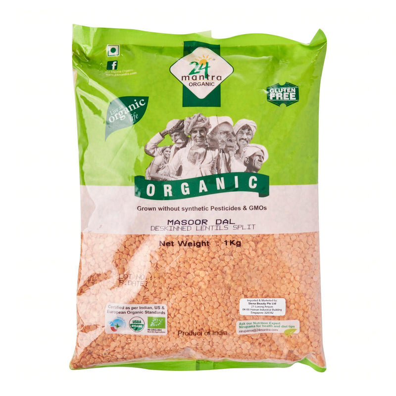 24 Mantra Organic Masoor Dal Split