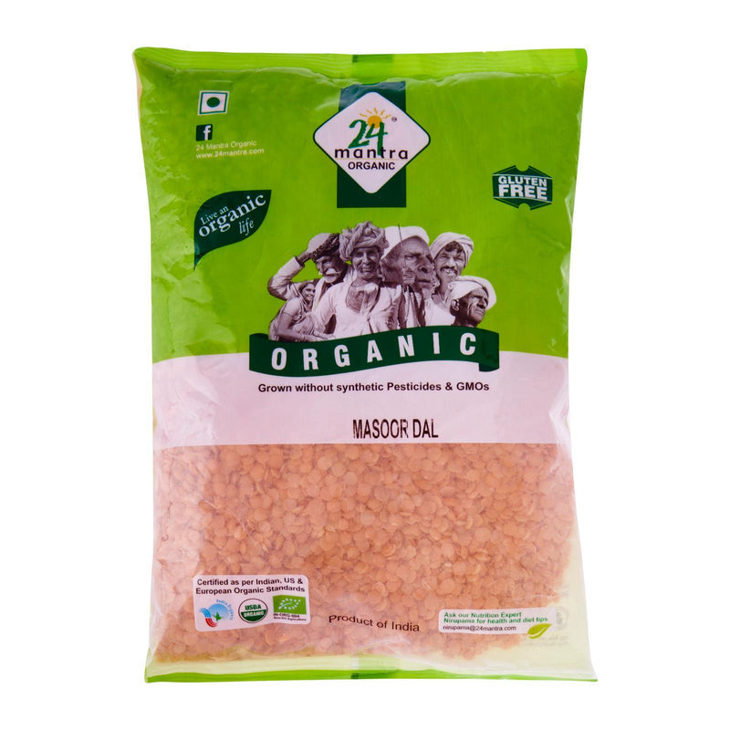 24 Mantra Organic Masoor Dal Split