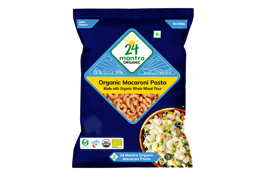 24 Mantra Organic Macaroni Pasta - Made With Whole Wheat Flour