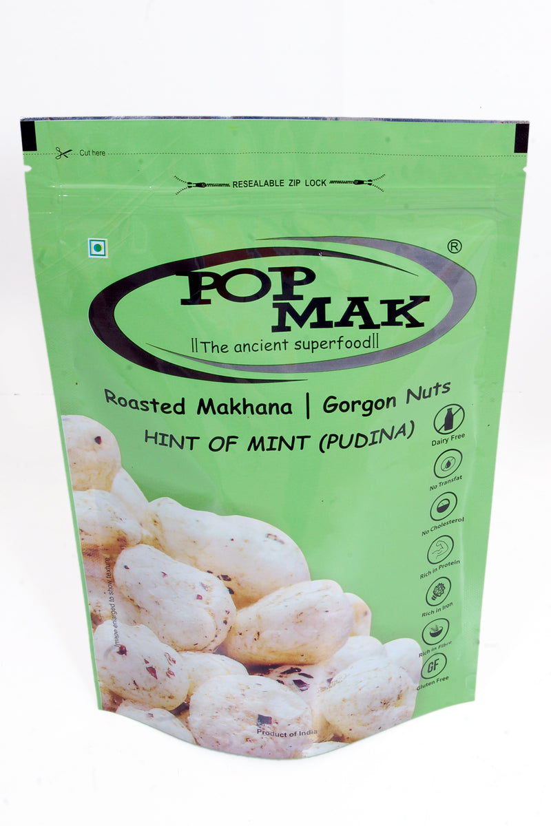 Popmak Roasted Makhana / Popped Water Lily Seeds Hint Of Mint