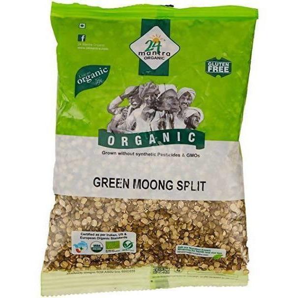 24 Mantra Organic Split Green Moong Dal (Mung)