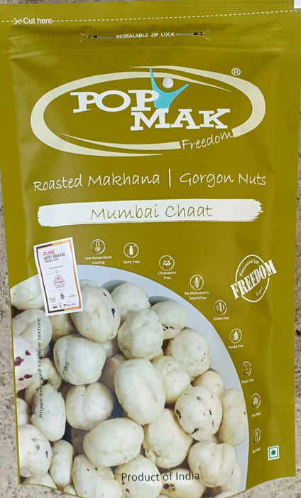 Popmak Roasted Makhana/Water Lily Seeds - Mumbai Chaat