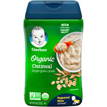 Gerber Organic Baby Cereal Oatmeal