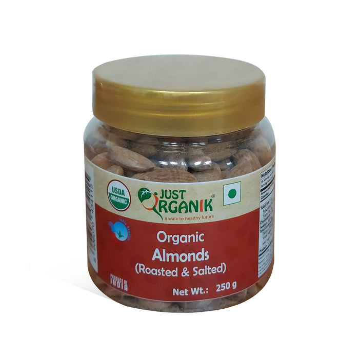 Just Organik Organic Almonds (Roasted & Salted)
