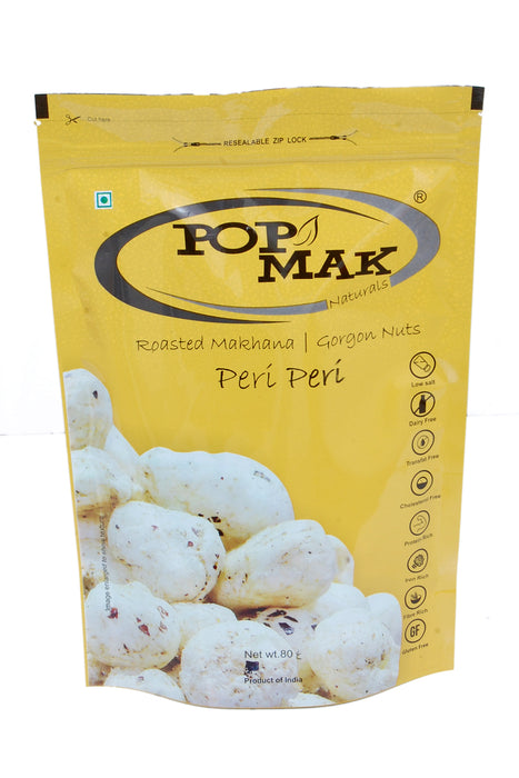 Popmak Roasted Makhana/Water Lily Seeds - Peri Peri