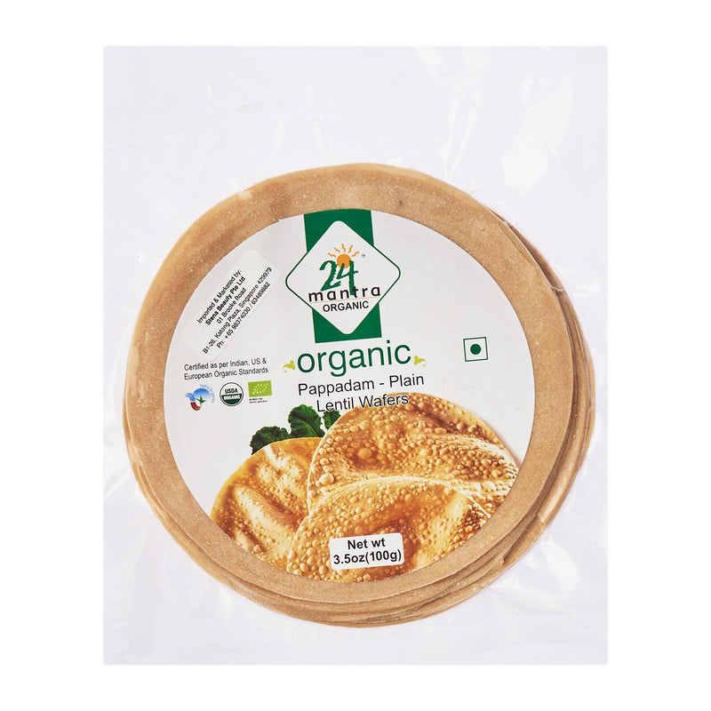 24 Mantra Organic Plain Pappadam