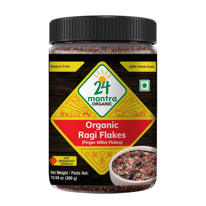 24 Mantra Organic Ragi (Finger Millet) Flakes