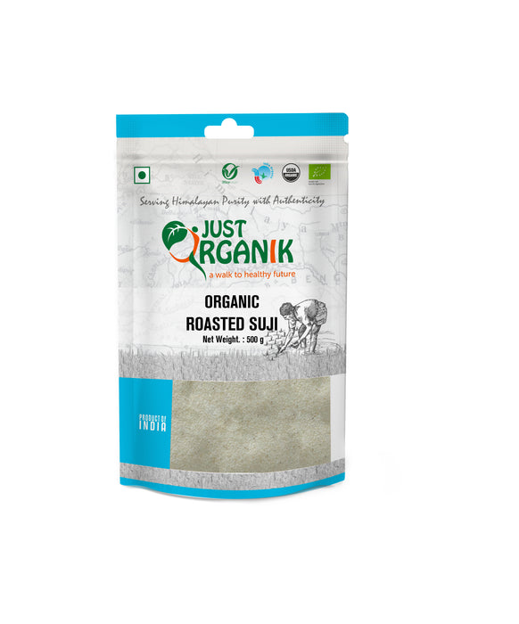 Just Organik Organic Roasted Suji/Rava/Semolina