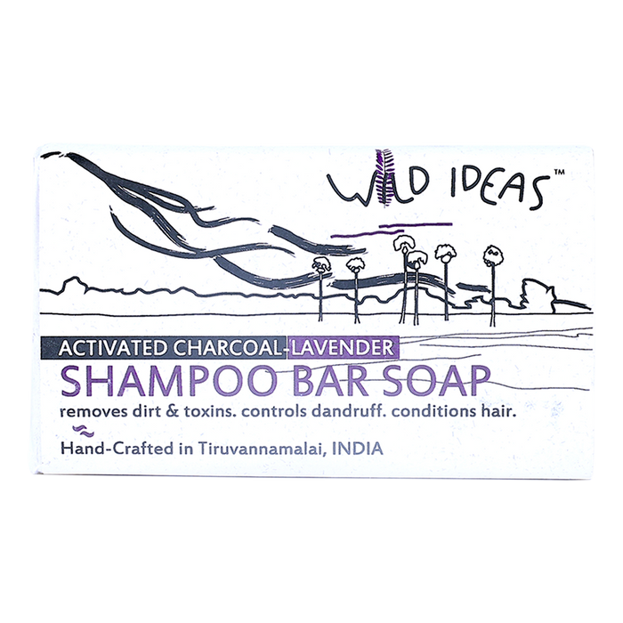 Wild Ideas Natural (100%) Shampoo Bar _ Charcoal/Lavender