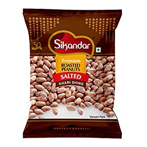 Sikandar Premium Roasted Peanuts with Husk (Khari Shing-Salted)