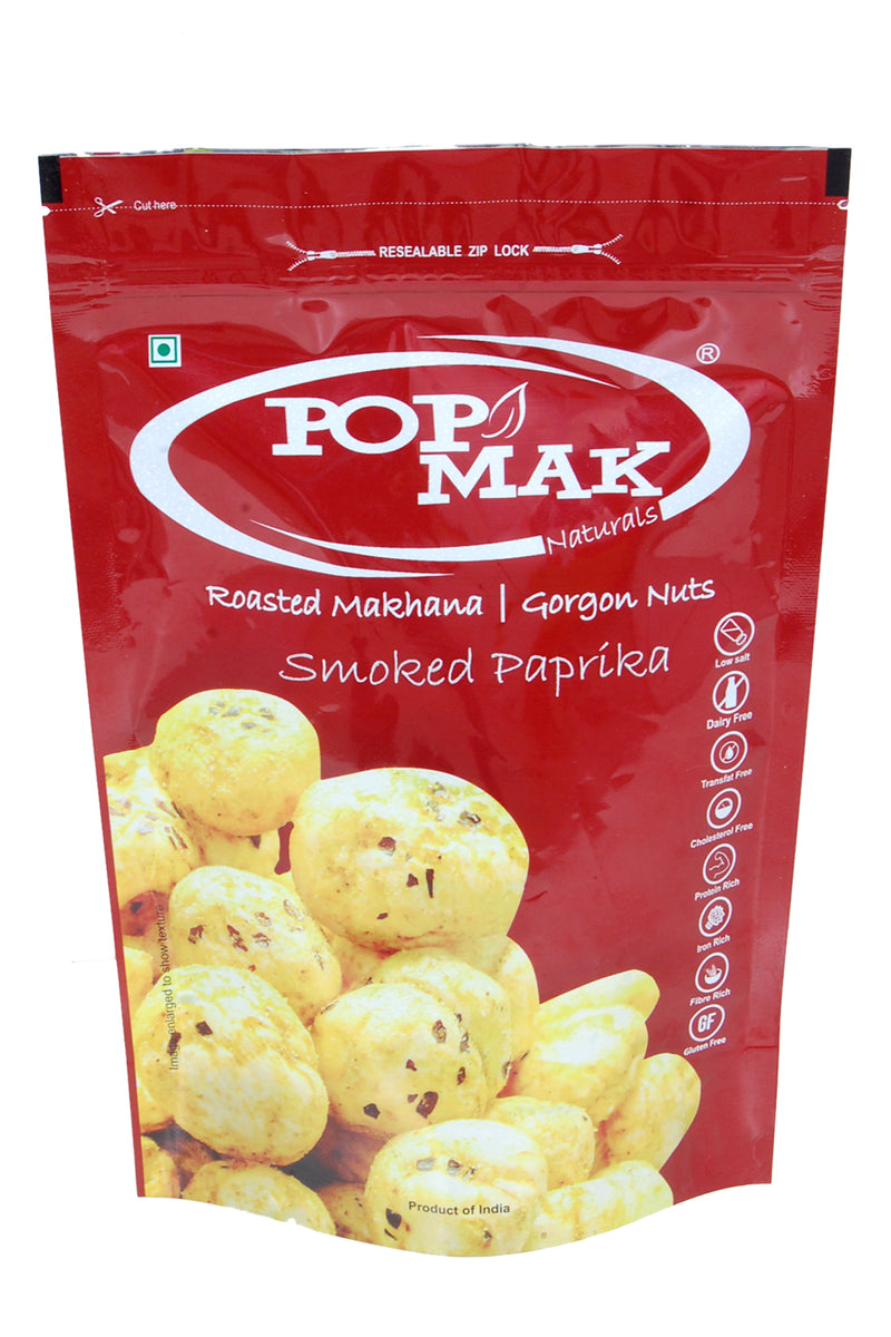 Popmak Roasted Makhana / Water Lily Seeds - Smoked Paprika