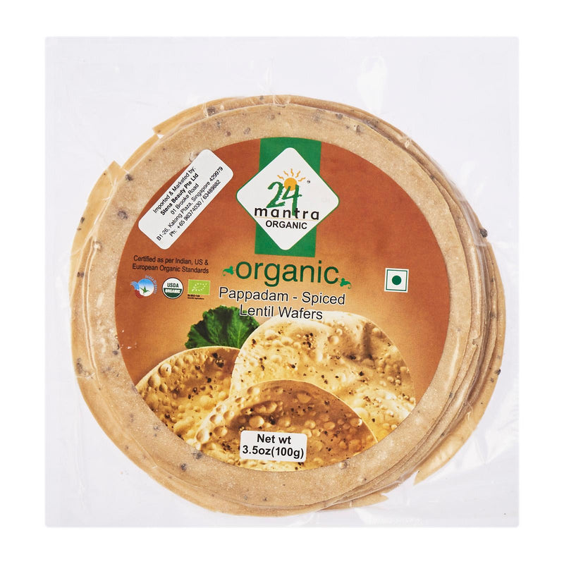 24 Mantra Organic Spiced Papadam