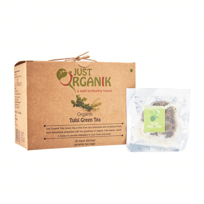 Just Organik Organic Tulsi Green Tea 20 Teabags