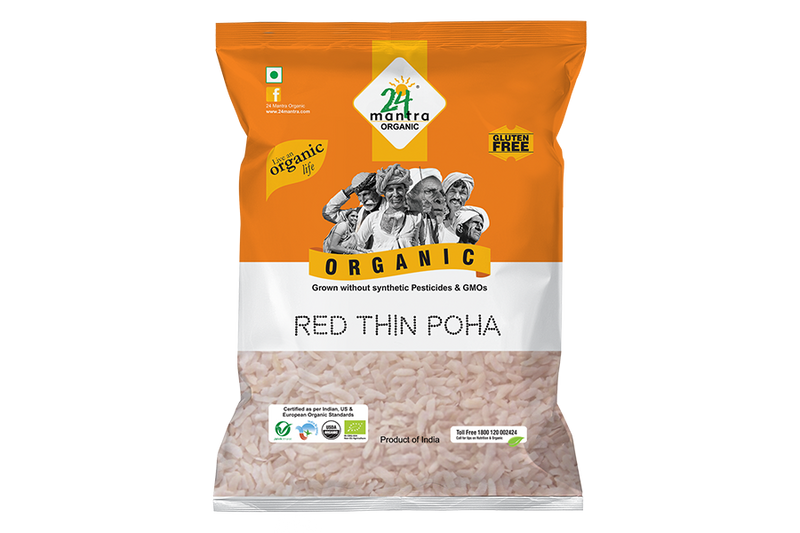 24 Mantra Organic Thin Poha - Red