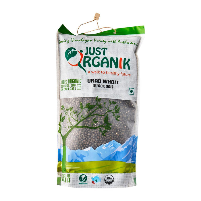Just Organik Organic Black Urad (Urid) Whole