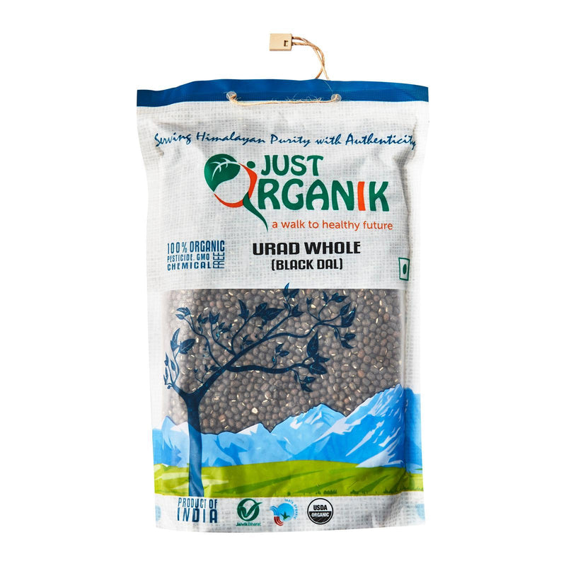 Just Organik Organic Black Urad (Urid) Whole