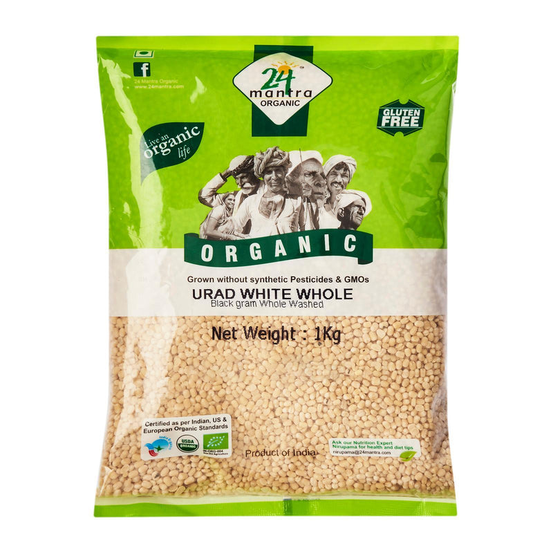 24 Mantra Organic White Whole Urad Dal