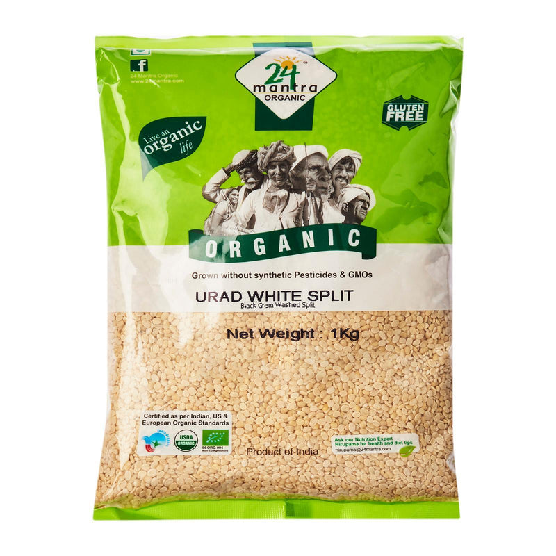 24 Mantra Organic White Split Urad Dal