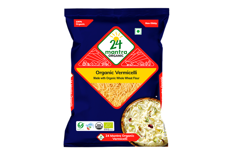 24 Mantra Organic Vermicelli - Made With Whole Wheat Flour