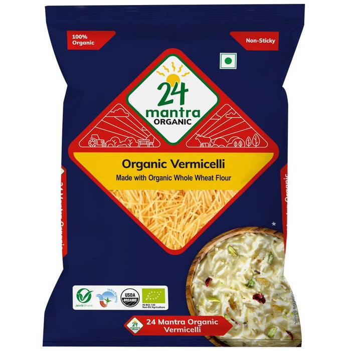 24 Mantra Organic Vermicelli - Made With Whole Wheat Flour