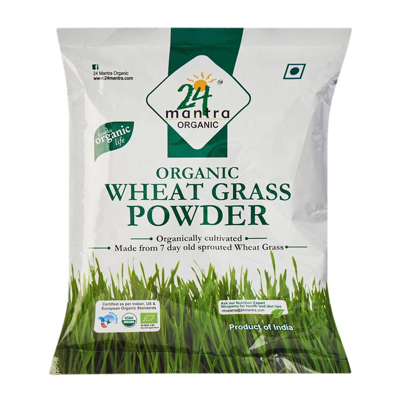 24 Mantra Organic Wheat Grass Powder