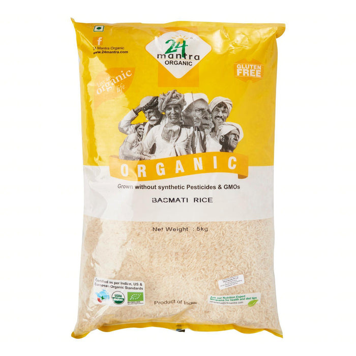 24 만트라 유기농 화이트 바 스마티 쌀