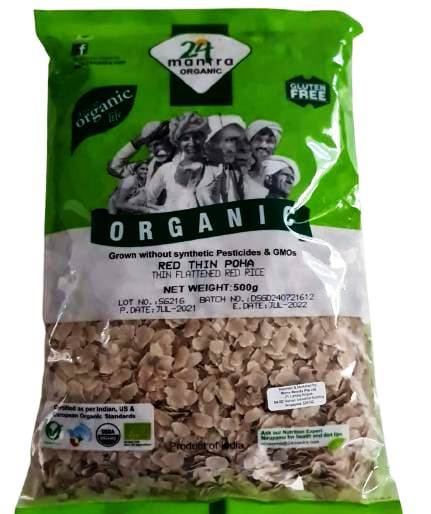 24 Mantra Organic Thin Poha - Red