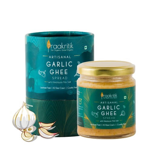 Praakritik Garlic Ghee Spread With Himalayan Pink Salt