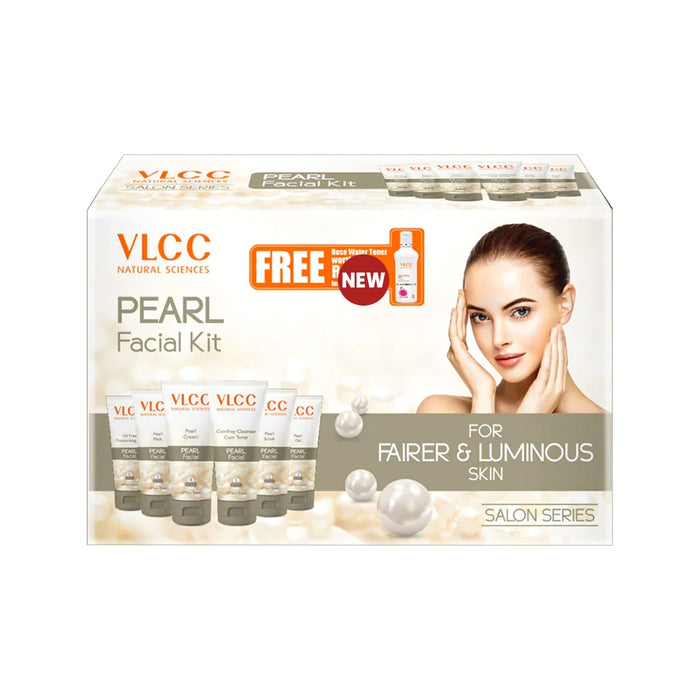VLCC Pearl Facial Kit with Free Rose Water Toner