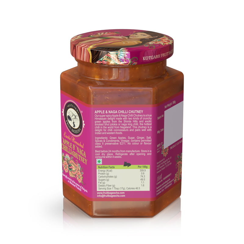Kotgarh Fruit Bageecha Naga Exotic Himachal Chilli & Apple Chutney