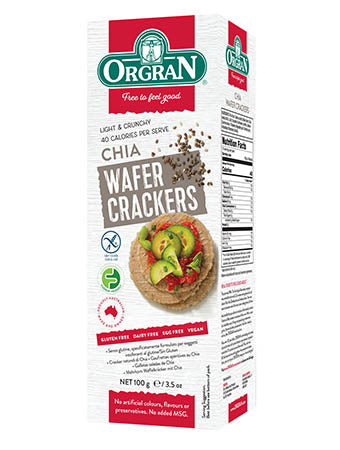 Orgran Chia Wafer Crackers