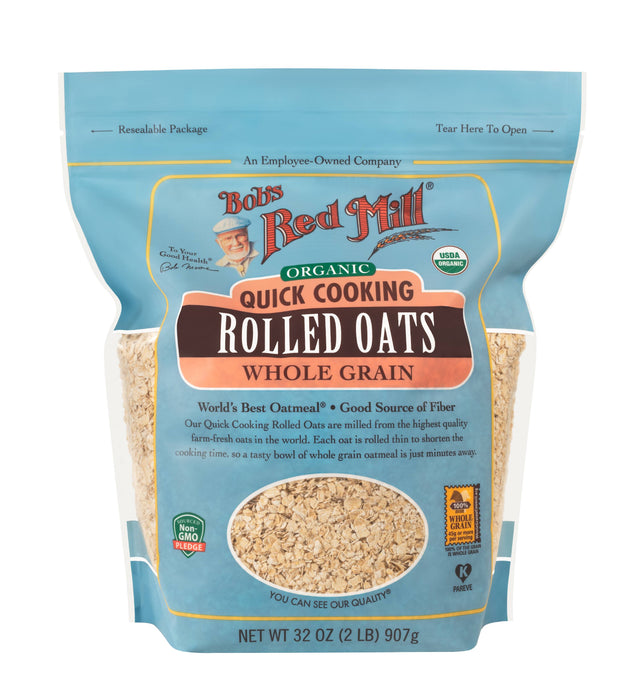 Bob's Red Mill Organic Quick Cooking Rolled Oats Whole Grain