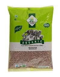 24 Mantra Organic Masoor Dal Whole With skin