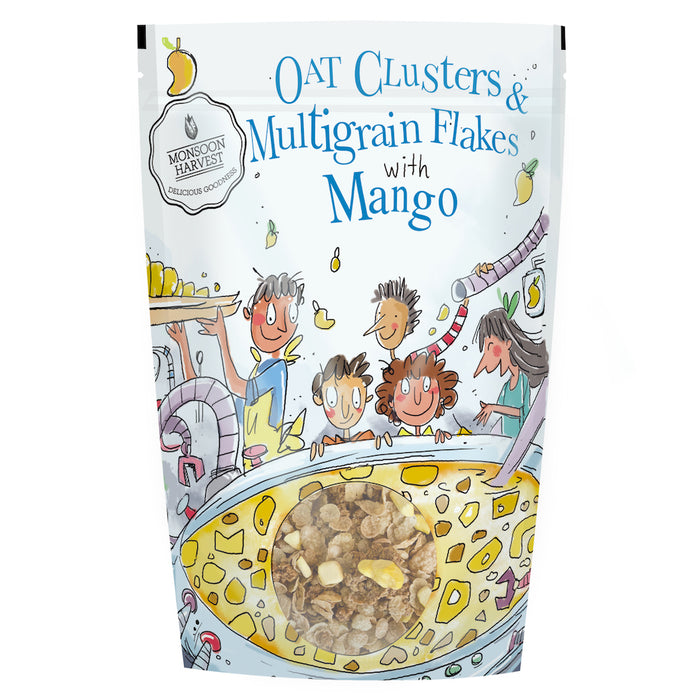 Monsoon Harvest Oat Clusters & Multigrain Flakes with Mango