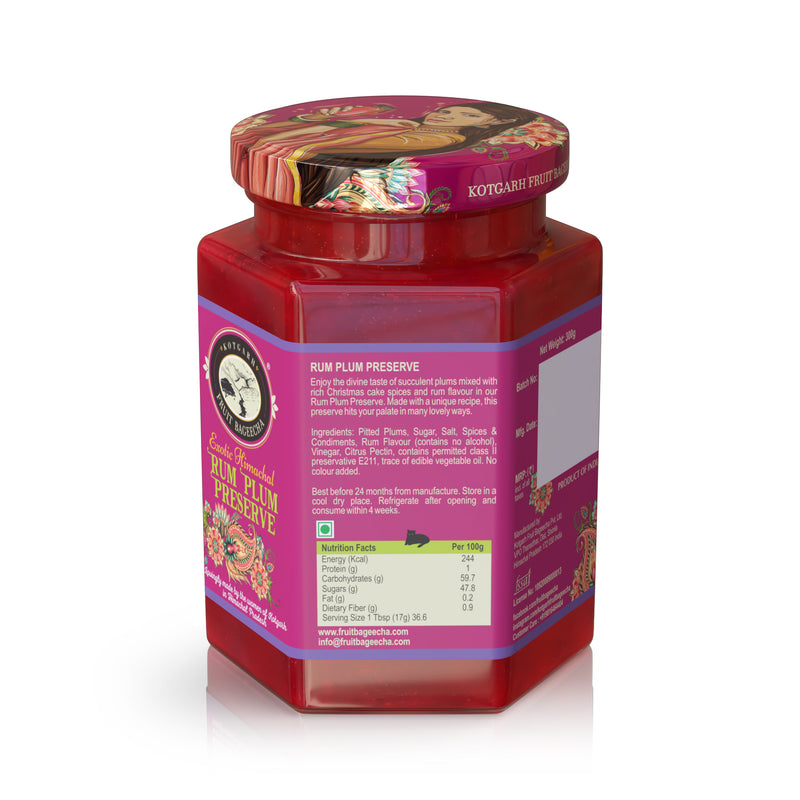 Kotgarh Fruit Bageecha Exotic Himachal Rum Plum Preserve